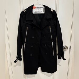 The Kooples Black Trench Coat